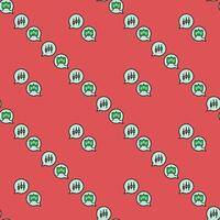 Automated Crypto Trading Chat colored seamless pattern vector