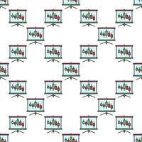 Trading Presentation colored seamless pattern vector