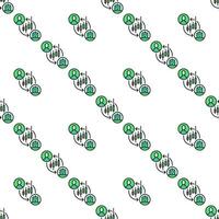 Stock and Cryptocurrency Trading Bot Automation Tools colored seamless pattern vector