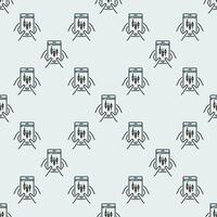 Smartphone with candlestick chart mobile trading colored seamless pattern vector