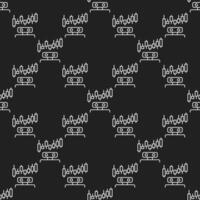 Trading Bot Automation Tools outline simple seamless pattern vector