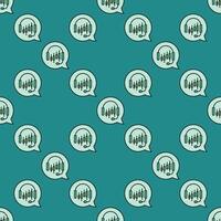 Automated Cryptocurrency Trading colored seamless pattern vector