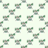 Trading Bot Crypto Automation Tool colored seamless pattern vector