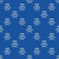 Candlestick Pattern on smartphone screen mobile trading seamless pattern in outline style vector