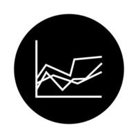 Growth line icon, graphics, a linear pattern on a white background, eps 10. vector