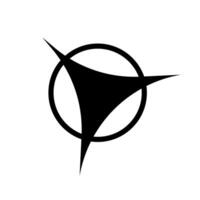 abstract icon. Black and white illustration. Template for your design vector