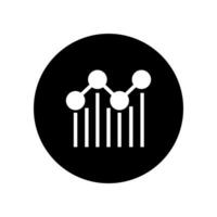 Graph icon. Flat design style eps 10 eps 10 vector
