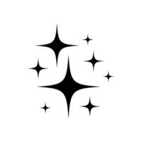 Sparkle icon design symbol of magic and light on white background vector