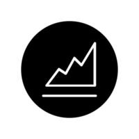 Chart icon. Trendy flat style for graphic design, web-site. vector