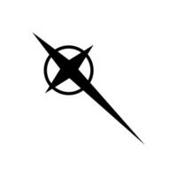 Compass icon. Windrose navigation symbol. Flat illustration. vector