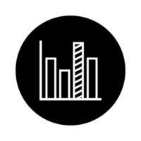 Graph Icon illustration sign design style. Perfect for application, web, logo and presentation template. vector