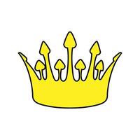 Crown icon on white background for graphic and web design. Simple sign. Internet concept symbol for website button or mobile app. vector