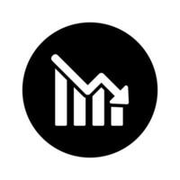 Chart Icon . Flat design style eps 10. Business concept. vector