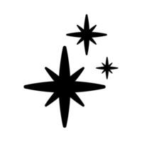 Stars icon isolated on white background for your web and mobile app design, Stars logo concept. vector