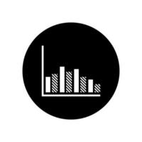 Chart icon. Flat design style eps 10. Business concept. vector