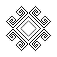 Celtic pattern. illustration isolated on a white background. vector