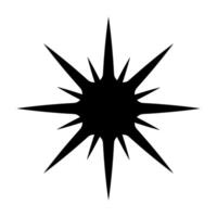 Starburst, sunburst icon. Simple illustration of starburst icon for web. vector