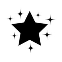 Star icon isolated on white background for your web and mobile app design, Star symbol or logo concept. vector