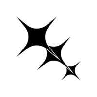 Sparkle Icon. Flat style black icon on white background. vector
