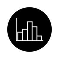Graph Icon illustration sign. Perfect for application, web, logo and presentation template. vector