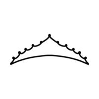 Crown icon in trendy flat style isolated on white background. illustration. vector