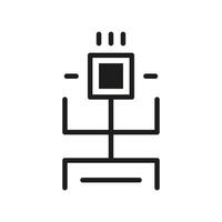 Cable icon . High quality outline symbol for web site design or mobile app. vector