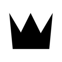 Crown icon over white background, line and fill style, illustration. vector