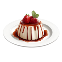 Chocolate Pudding With Whipped Cream Transparent Background png