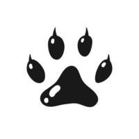 Cat paws isolated on white background design. vector