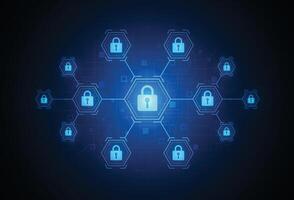 Premium security cyber digital concept. Abstract technology background protect system vector