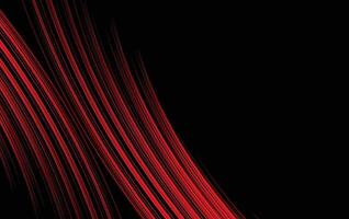 Abstract red line and black background for business card, cover, banner, vector