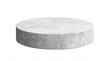 3d Empty concrete showcasing podium providing a minimalist platform for circular products against a transparent backdrop png