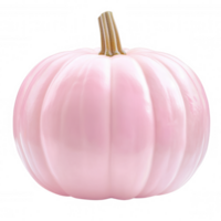 Pink pumpkin playful against unexpected background, representing gleaming transparent harvest with autumn vibrant coloration png