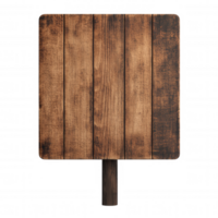 Wooden sign made of light brown planks on a transparent background, perfect for adding custom text or graphics png