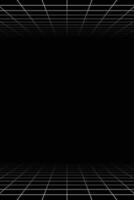 Perspective grid background with empty space on dark background. vector