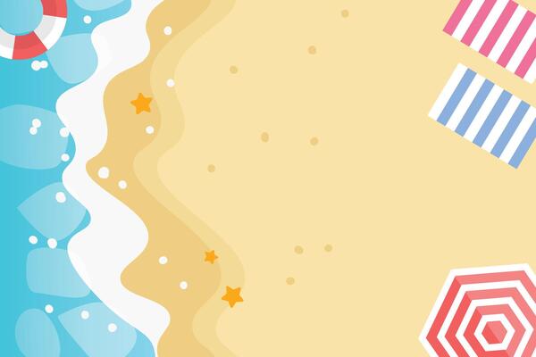 Summer beach sale banner template background design. illustration.