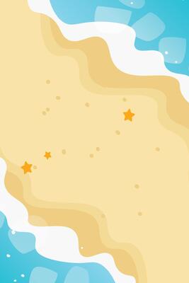 Holiday summer beach template background. illustration
