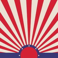 Retro Sunburst Pattern Background. vector