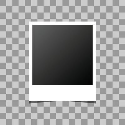Photography of a blank template frame.