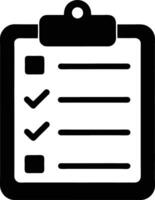 A checklist icon on a white background vector