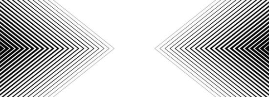 Black halftone arrow background. Repeated fading triangle gradation pattern. Arrows pointing in center direction backdrop. Thin to thick speed line concept texture for poster, cover, banner vector
