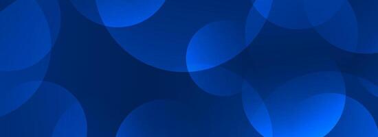 Glowing blue gradient circle background. Abstract technology overlap spheres wallpaper. Geometric bokeh texture for poster, banner, business template, medical brochure. Flowing bubbles backdrop vector