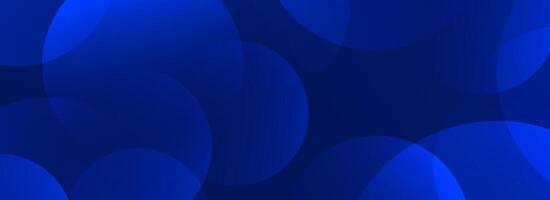 Glowing blue gradient circle background. Abstract navy tech overlap spheres wallpaper. Geometric bokeh texture for poster, banner, business template, medical brochure. Flowing bubbles backdrop vector