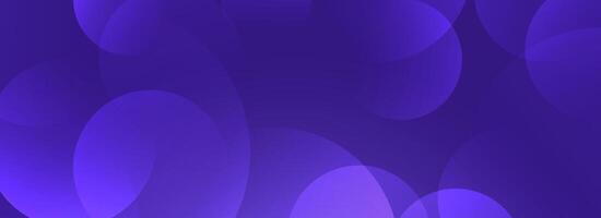 Glowing purple gradient circle background. Geometric technology overlap sphere wallpaper. Abstract bokeh texture for poster, banner, business template, medical design. Flowing bubbles backdrop vector