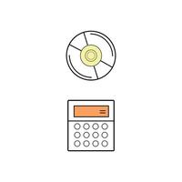 Information technology line icons. Editable stroke. Containing Device, server, OS, internet, network icons collection. illustration vector