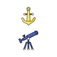 Collection of icons related to Geography, including icons like Book, Compass, Crystal, Dimond and more. illustrations set vector