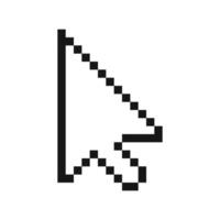Pixel Style Cursor Pointer Icon Isolated Illustration vector