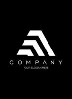 initial a line idea logo design vector