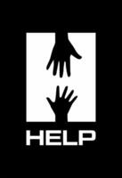 initial h with two hand idea logo design vector