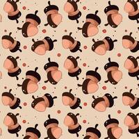 seamless pattern of oak background vector